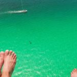 Parasailing over crystal-clear waters in Destin