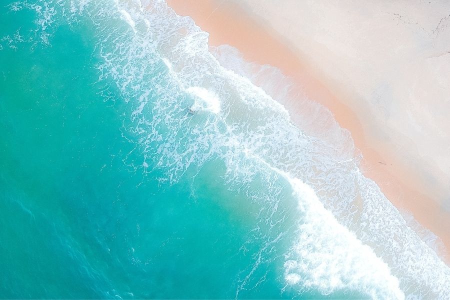 aerial view of the beach in Destin-FWB